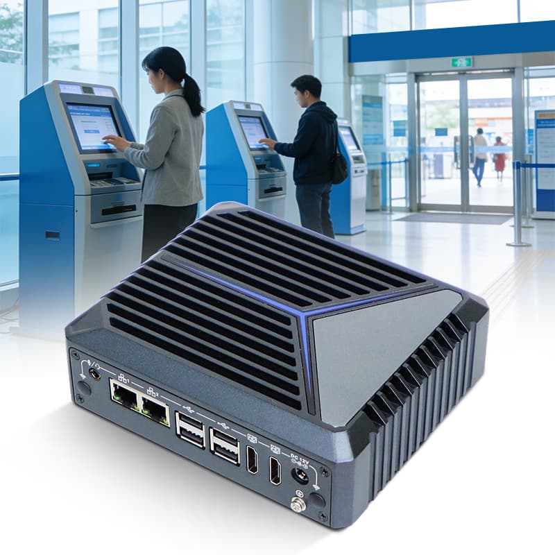 How industrial mini pc working for self service terminal
