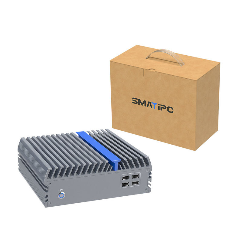 X86 Fanless Industrial Computer 12th Independent Core I7 I5 I3 2 Rs232 8 Usb 64 GB