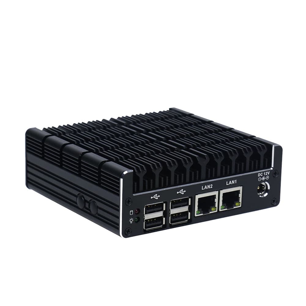 Small NUC Industrial Computer With 4 Gigabit Ethernet LAN 2 USB 2.0 Ports
