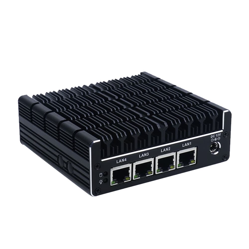 Best Small NUC Industrial Computer With 4 Gigabit Ethernet LAN 2 USB 2.0 Ports wholesale