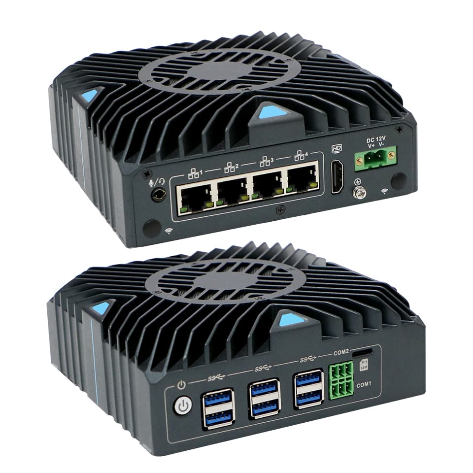 Best AGV Solution Industrial Linux Computer 4 Intel Gigabit LAN 9-36V Wide Voltage Intel 10th Gen Core i7 wholesale