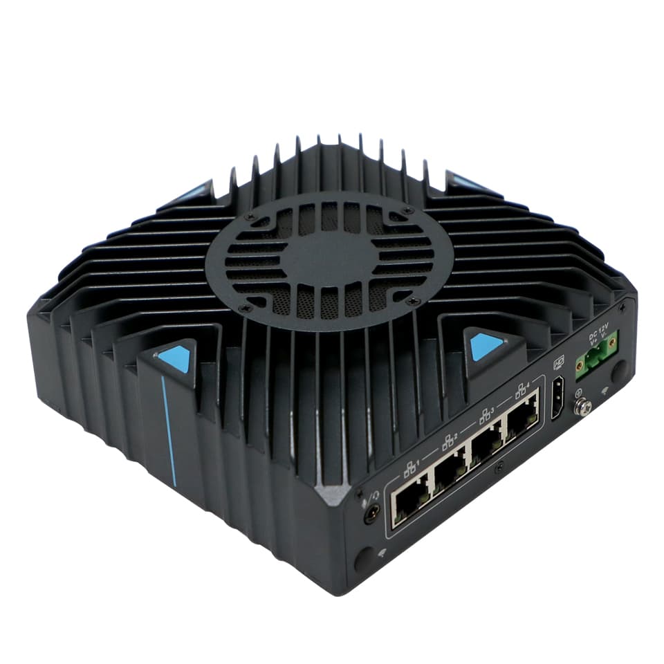 Best Multi-LAN Fanless Industrial Linux Computer Intel 10th Gen i7 RAID 0/1 Data Redundancy Compact AGV PC wholesale