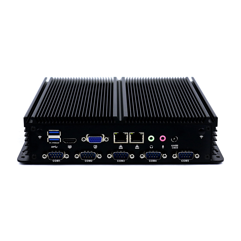 High quality Intel Core i5 Industrial Computer 6 COM Ports Fanless IPC With Dual Intel LAN factory