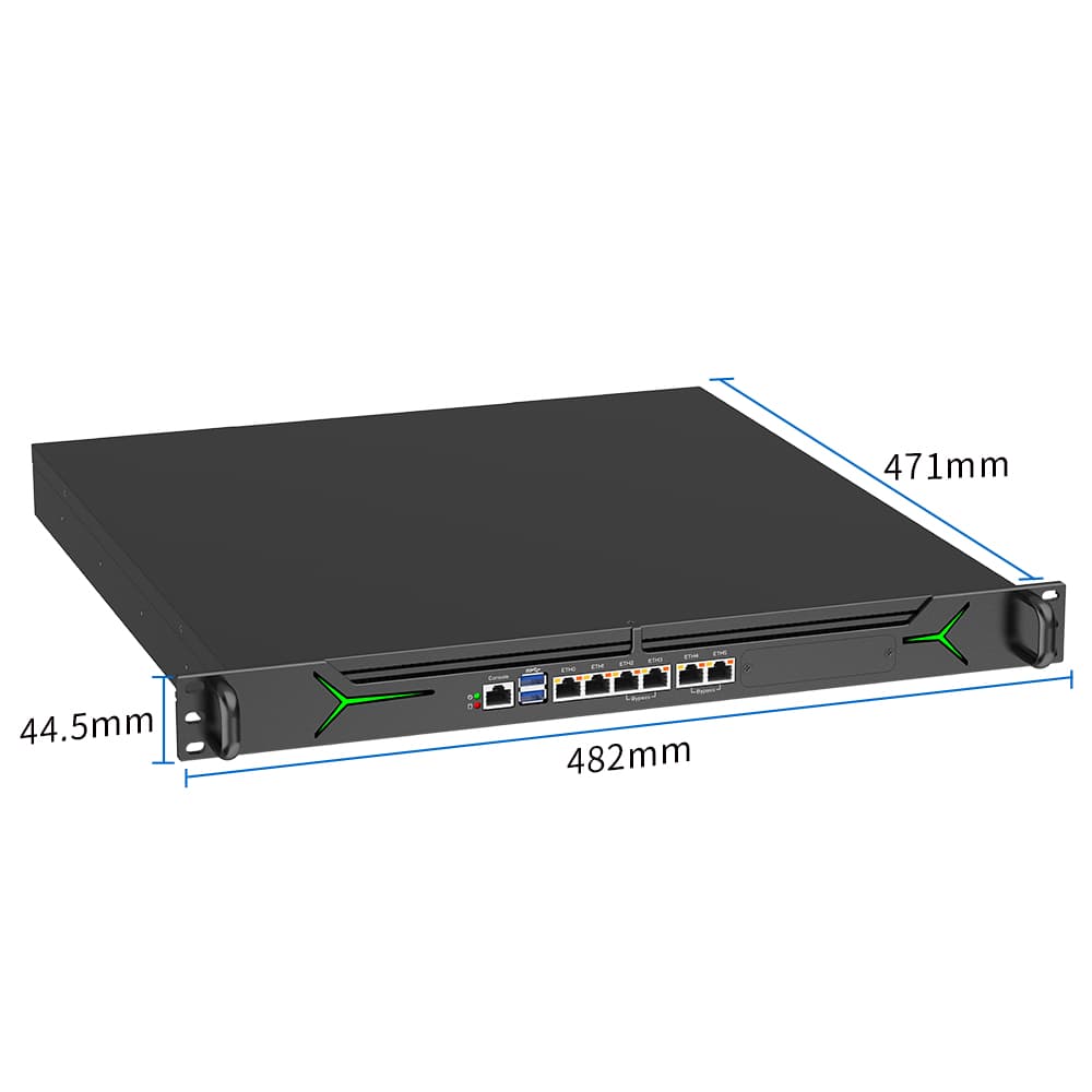 1U Industrial Rackmount PC 6 Intel LAN Intel Core i3 i5 i7