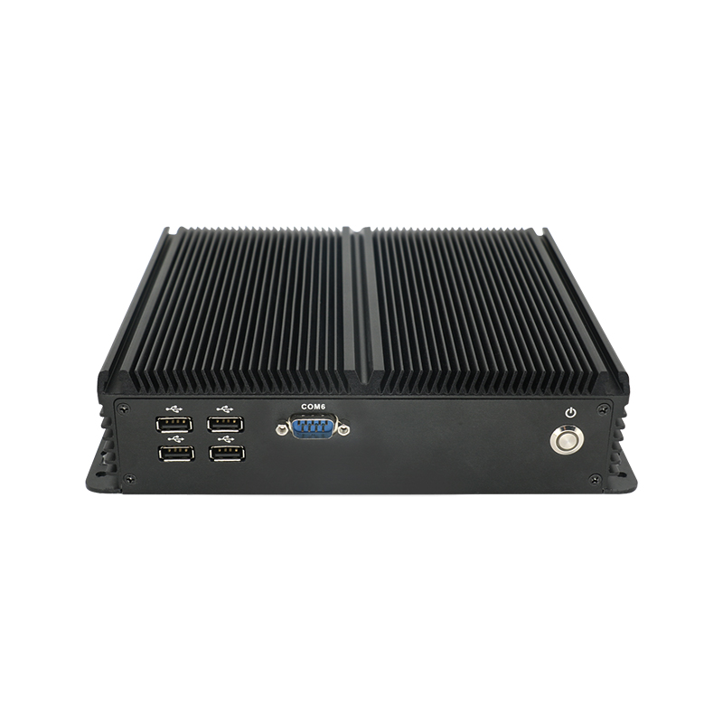 good quality Intel J4125 Quad Core Fanless Industrial Mini PC High-Performance Embedded Computer Rugged 6 COM Automation Gateway wholesale