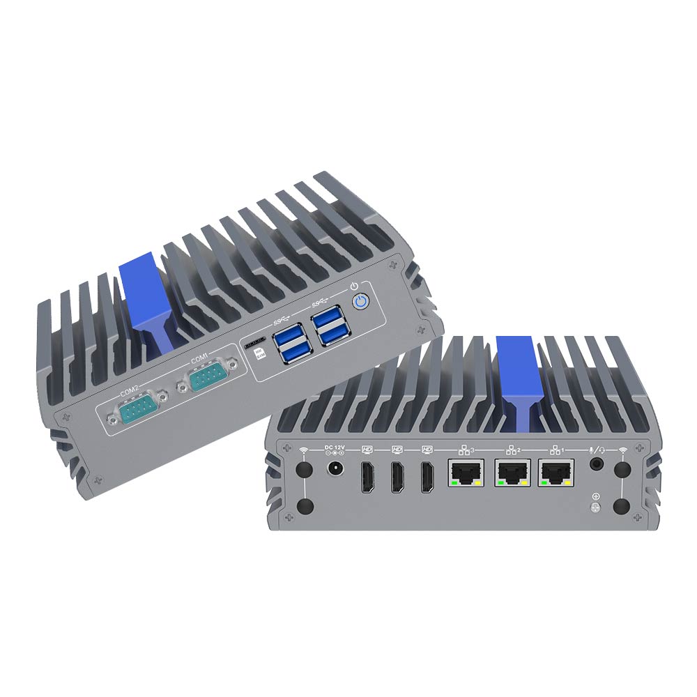 good quality 2.5G LAN Core i7 Industrial Mini PC 12th Gen Intel Fanless Embedded Computer IEXP-502 wholesale